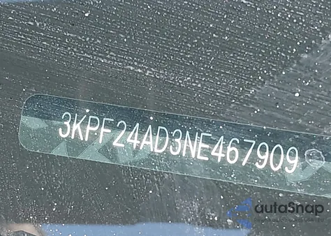 2022 Kia Forte Lxs from USA, damaged, VIN 3KPF24AD3NE467909